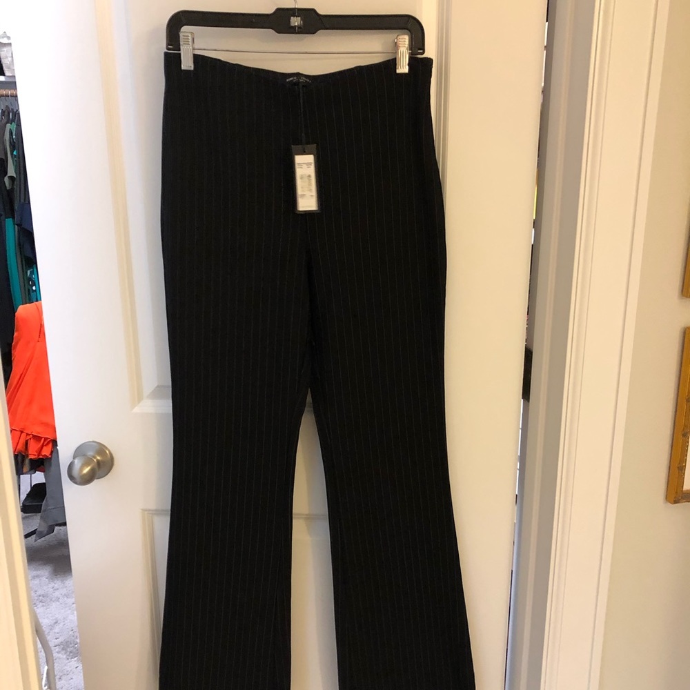 NWT Romeo & Jolliet contour black striped pants